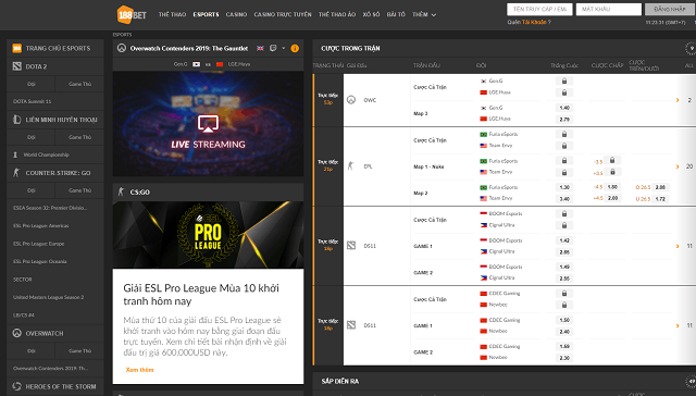 188BET - Top trang cá cược esport đến từ Châu Âu