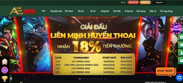 AE888 - Nhà cái cược thể thao điện tử đến từ Châu Á