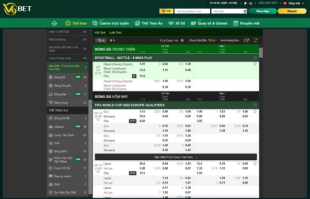 V9Bet- App cá cược thể thao điện thử miễn phí