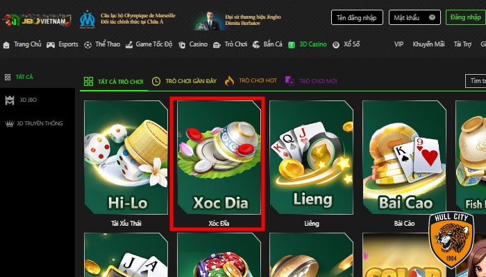 game xóc đĩa trực tuyến