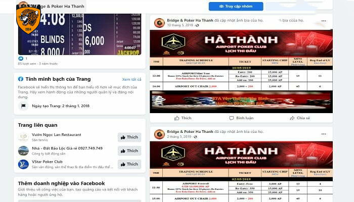 các câu lạc bộ poker ở sài gòn