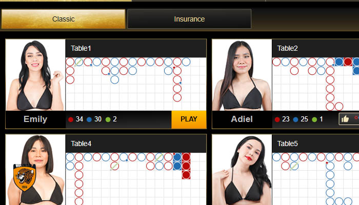 các thế bài trong baccarat