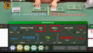 tài xỉu trong baccarat