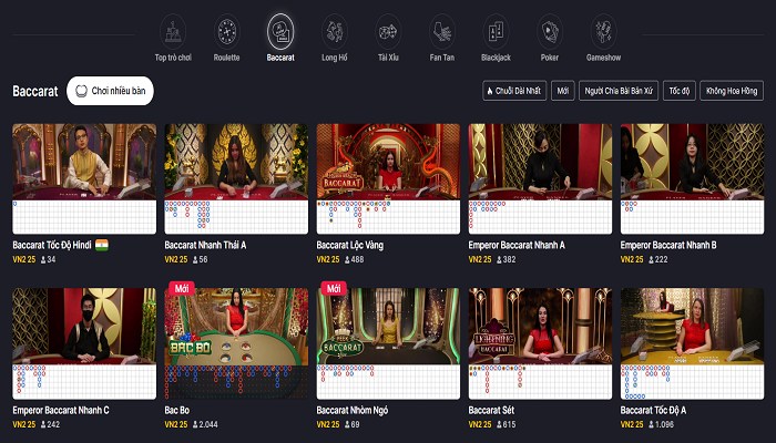 Trang web casino trực tuyến uy tín 
